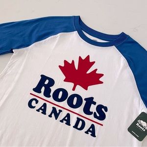Roots Kids Canada Ringer Raglan Top, XXL